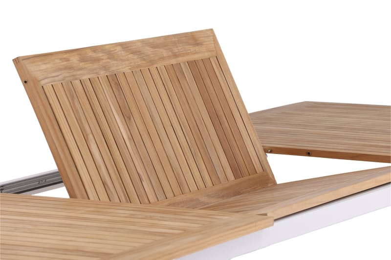 Panama Forlengningsbart Spisebord 224-324 cm Teak/Hvit - Venture Home - Spisebord ute