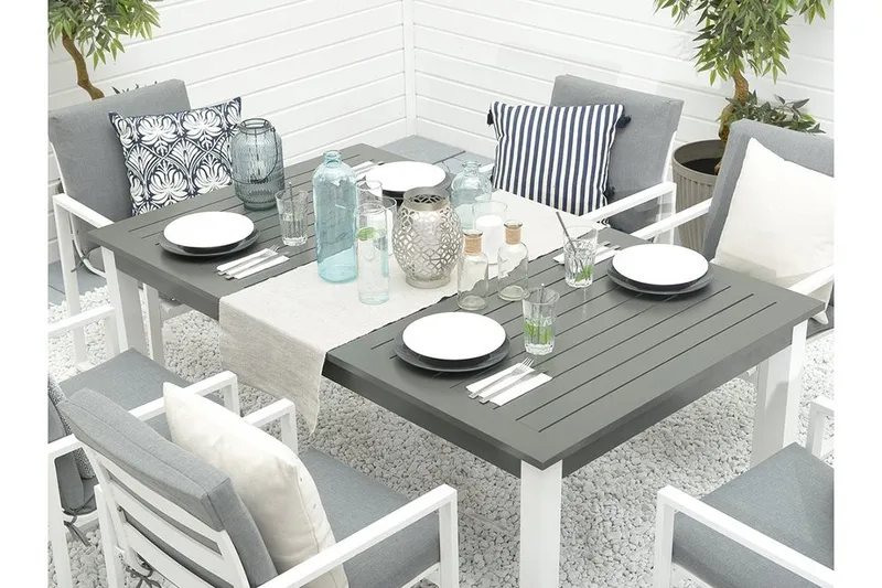 Pancole Hagebord 248 cm - Grå - Hagemøbler - Hagebord - Spisebord ute