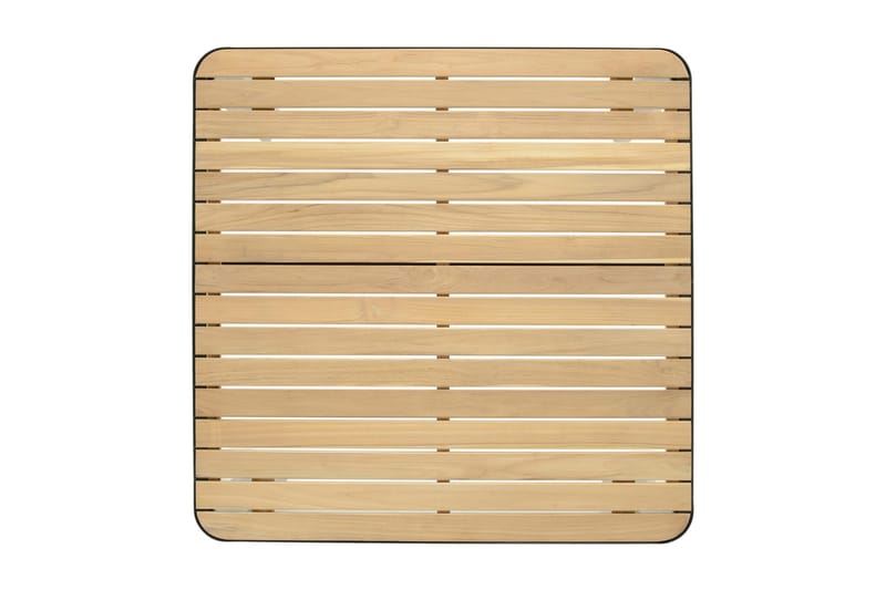 Portals bord 95 cm - Svart/Tre - Hagemøbler - Hagebord - Spisebord ute