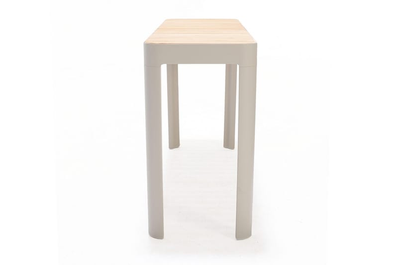 Portals Spisebord 143 cm - Hvit/Tre - Hagemøbler - Hagebord - Spisebord ute