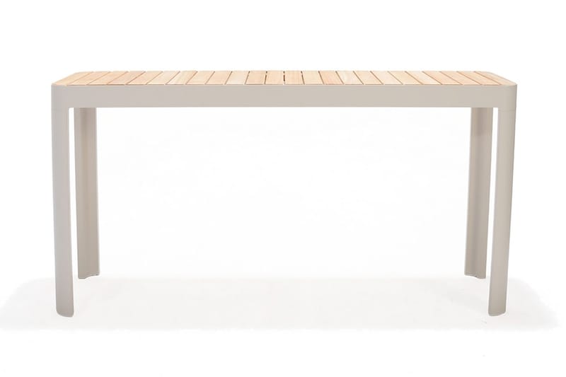 Portals Spisebord 143 cm - Hvit/Tre - Hagemøbler - Hagebord - Spisebord ute