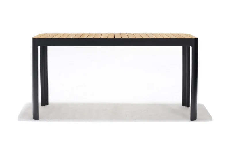 Portals Spisebord 143 cm - Svart/Tre - Hagemøbler - Hagebord - Spisebord ute