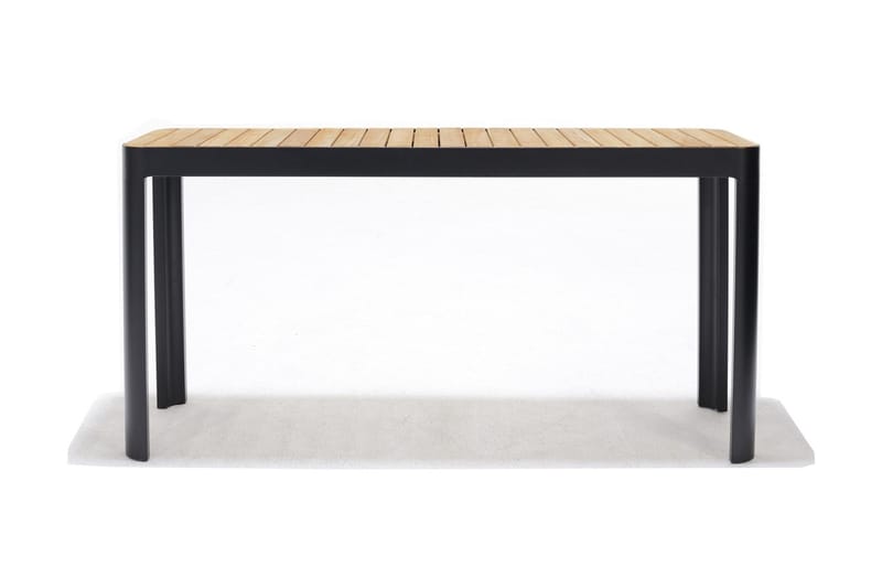 Portals Spisebord 143 cm - Svart/Tre - Hagemøbler - Hagebord - Spisebord ute