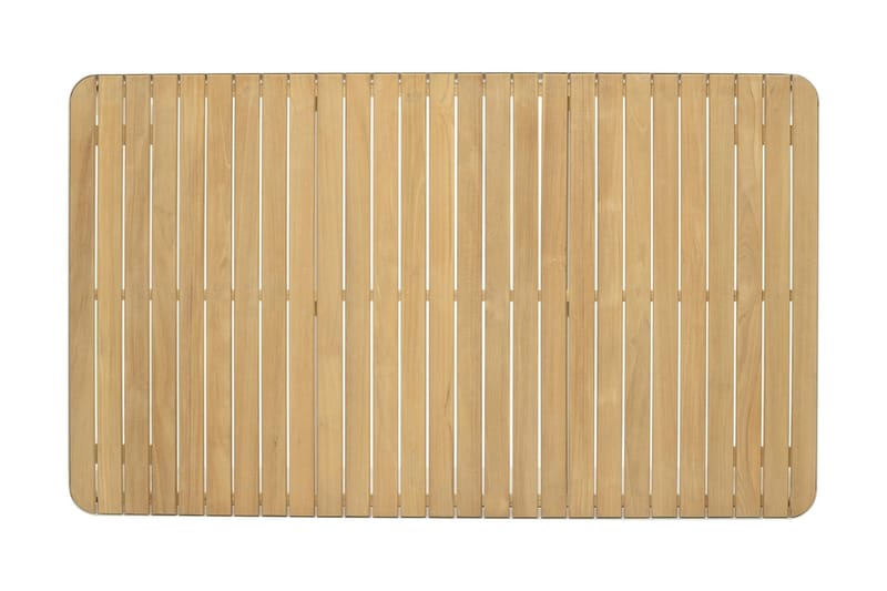 Portals Spisebord 161 cm - Hvit/Tre - Hagemøbler - Hagebord - Spisebord ute