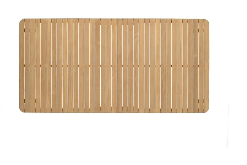 Portals Spisebord 209 cm - Hvit/Tre - Hagemøbler - Hagebord - Spisebord ute
