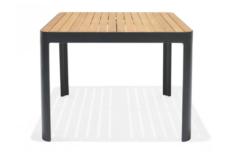 Portals Spisebord 95 cm - Svart/Tre - Hagemøbler - Hagebord - Spisebord ute