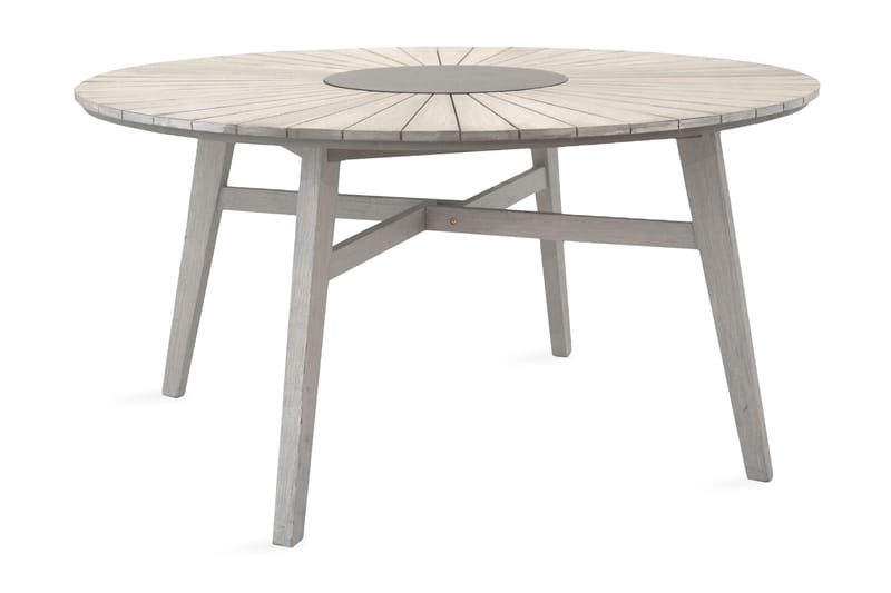 Rives Spisebord Rundt Ø150 cm Hvit - Venture Home - Spisebord ute