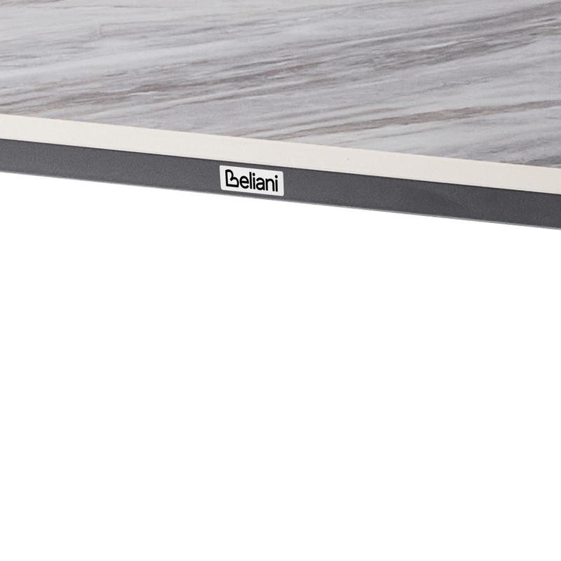 Spisebord utendørs Rodallo 160 cm Stein - Grå/Svart - Hagemøbler - Hagebord - Spisebord ute