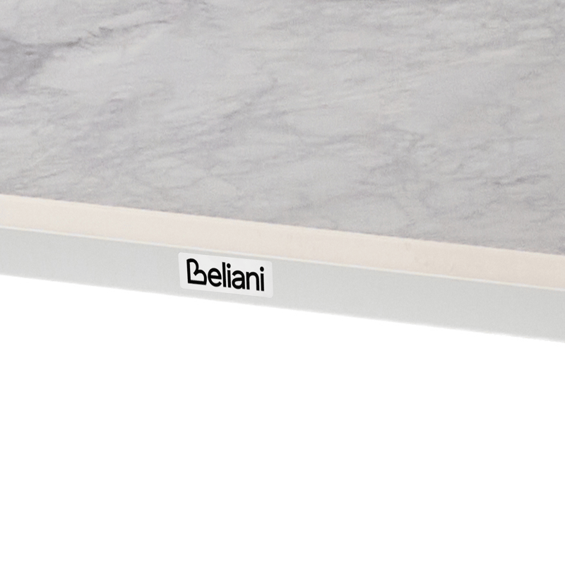 Spisebord utendørs Rodallo 90x160 cm Stein - Hvit - Hagemøbler - Hagebord - Spisebord ute