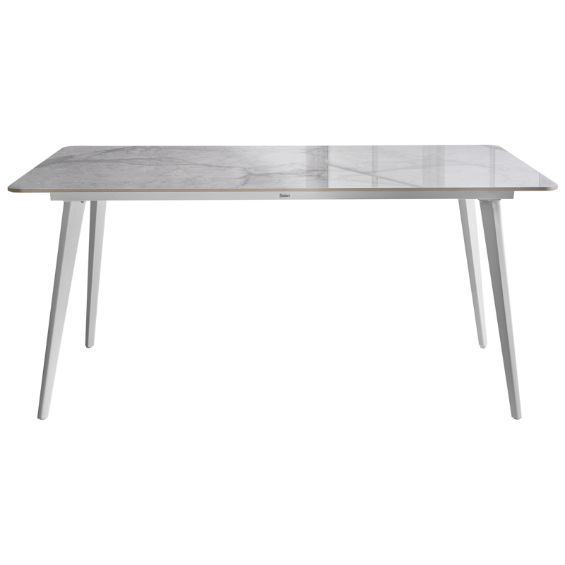 Spisebord utendørs Rodallo 90x160 cm Stein - Hvit - Hagemøbler - Hagebord - Spisebord ute