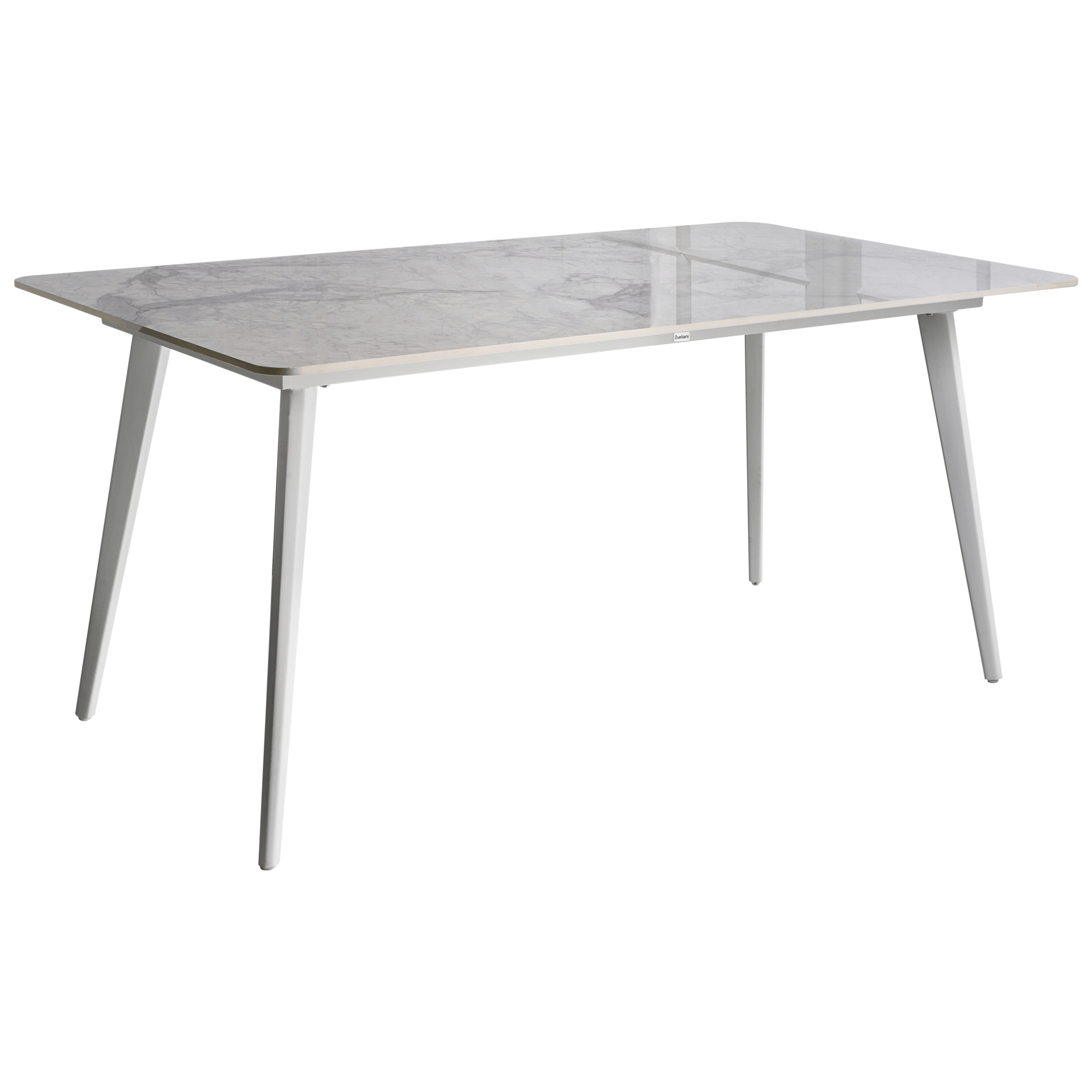 Spisebord utendørs Rodallo 90x160 cm Stein - Hvit
