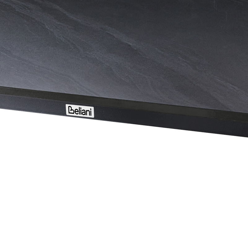 Spisebord utendørs Rodallo 90x160 cm Stein - Svart - Hagemøbler - Hagebord - Spisebord ute