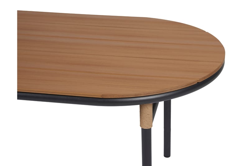 Romeo Spisebord 92x180 cm - Brun/Svart - Spisebord ute
