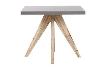 Rundt hagebord betongeffekt 90 c 90 cm OLBIA - Grå - Hagemøbler - Hagebord - Spisebord ute