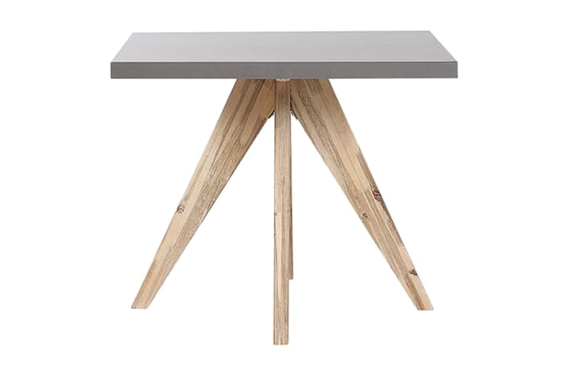 Rundt hagebord betongeffekt 90 c 90 cm OLBIA - Grå - Hagemøbler - Hagebord - Spisebord ute