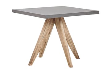Rundt hagebord betongeffekt 90 c 90 cm OLBIA - Grå - Hagemøbler - Hagebord - Spisebord ute