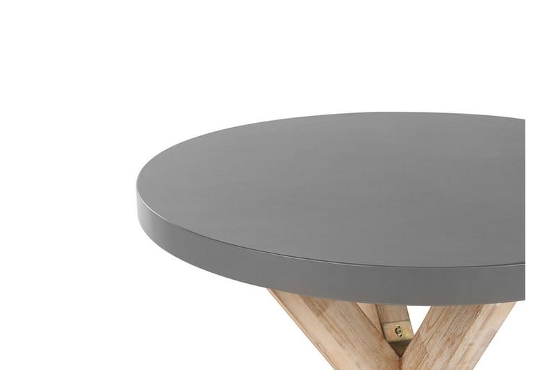 Rundt hagebord betongeffekt 90 cm OLBIA - Grå - Hagemøbler - Hagebord - Spisebord ute