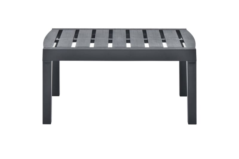 Salongbord antrasitt 78x55x38 cm plast - Grå - Hagemøbler - Hagebord - Spisebord ute