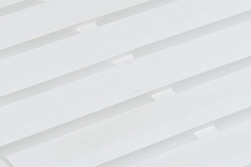 Salongbord hvit 78x55x38 cm plast - Hvit - Hagemøbler - Hagebord - Spisebord ute