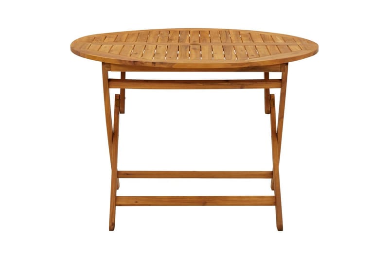Sammenleggbart hagebord 110 cm heltre akasie - Brun - Hagemøbler - Hagebord - Spisebord ute