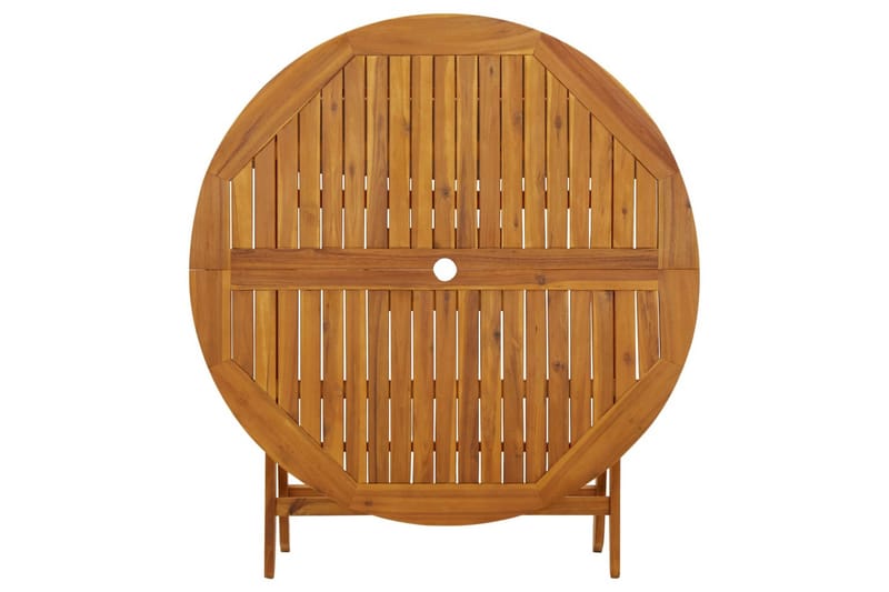 Sammenleggbart hagebord 110 cm heltre akasie - Brun - Hagemøbler - Hagebord - Spisebord ute