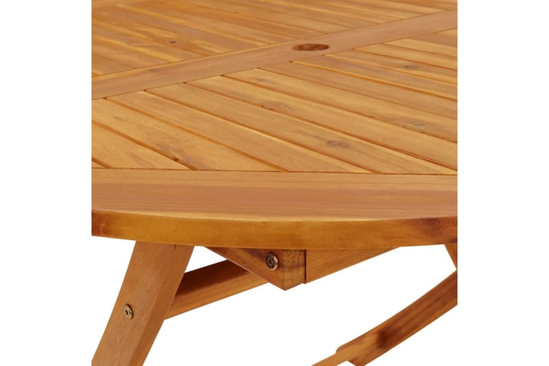 Sammenleggbart hagebord 110 cm heltre akasie - Brun - Hagemøbler - Hagebord - Spisebord ute