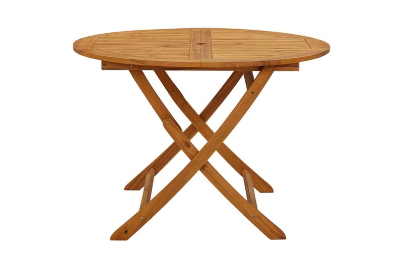 Sammenleggbart hagebord 110 cm heltre akasie - Brun - Hagemøbler - Hagebord - Spisebord ute