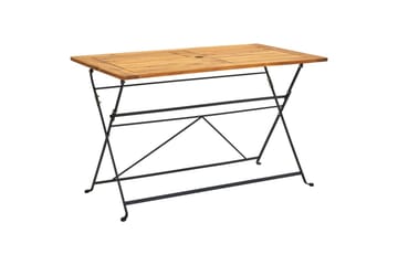 Sammenleggbart hagebord 120x70x74 cm heltre akasie - Brun - Hagemøbler - Hagebord - Spisebord ute