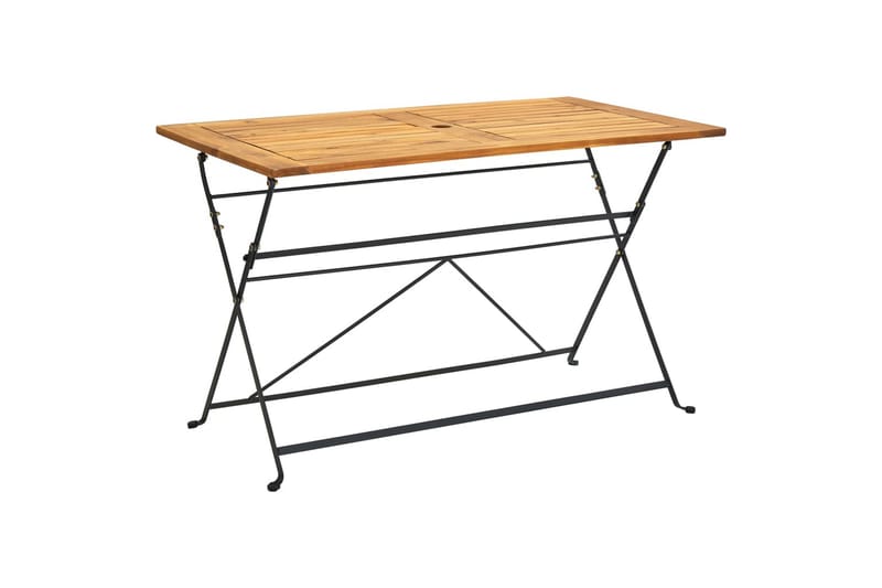 Sammenleggbart hagebord 120x70x74 cm heltre akasie - Brun - Hagemøbler - Hagebord - Spisebord ute