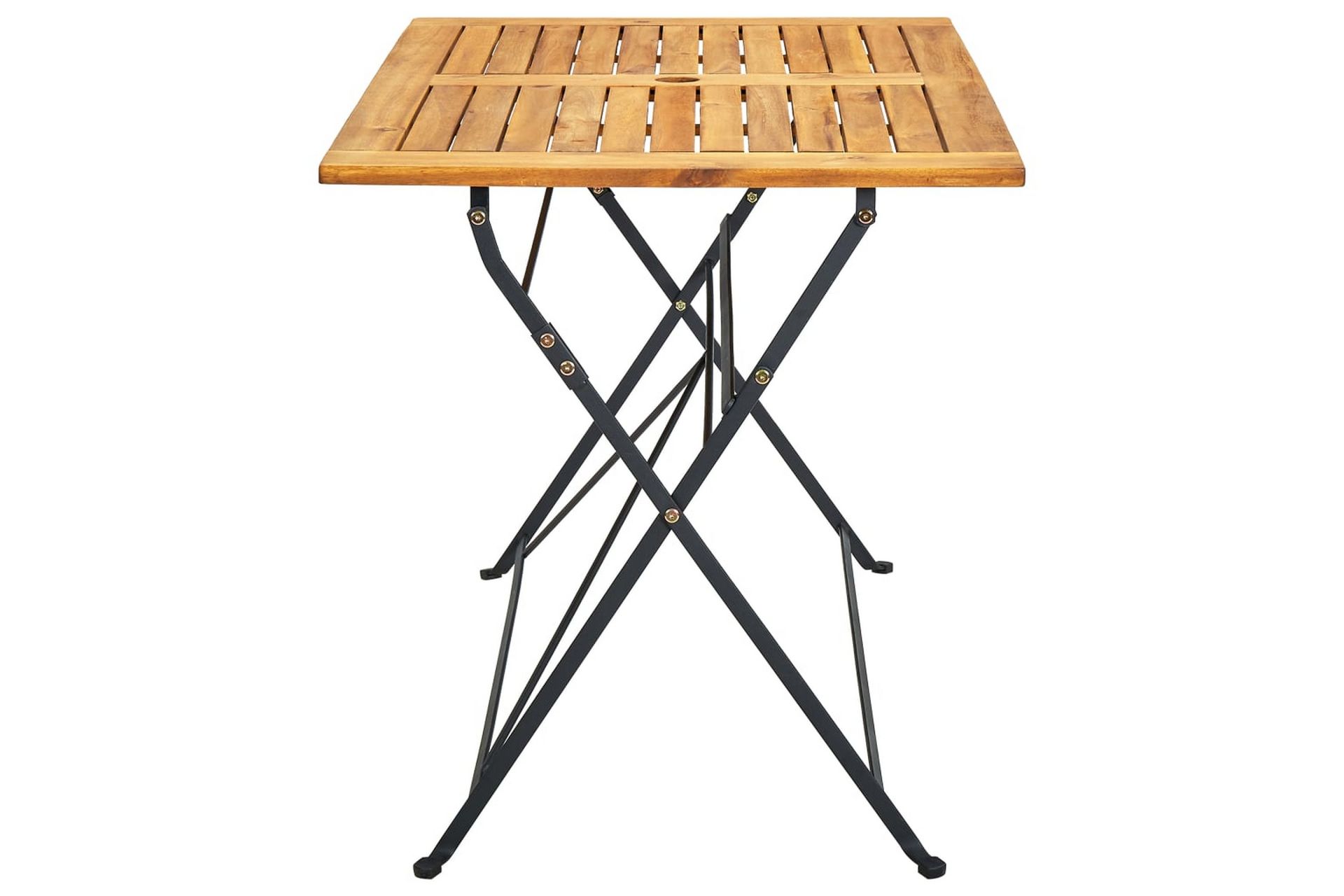Sammenleggbart hagebord 120x70x74 cm heltre akasie - Brun - Hagemøbler - Hagebord - Spisebord ute