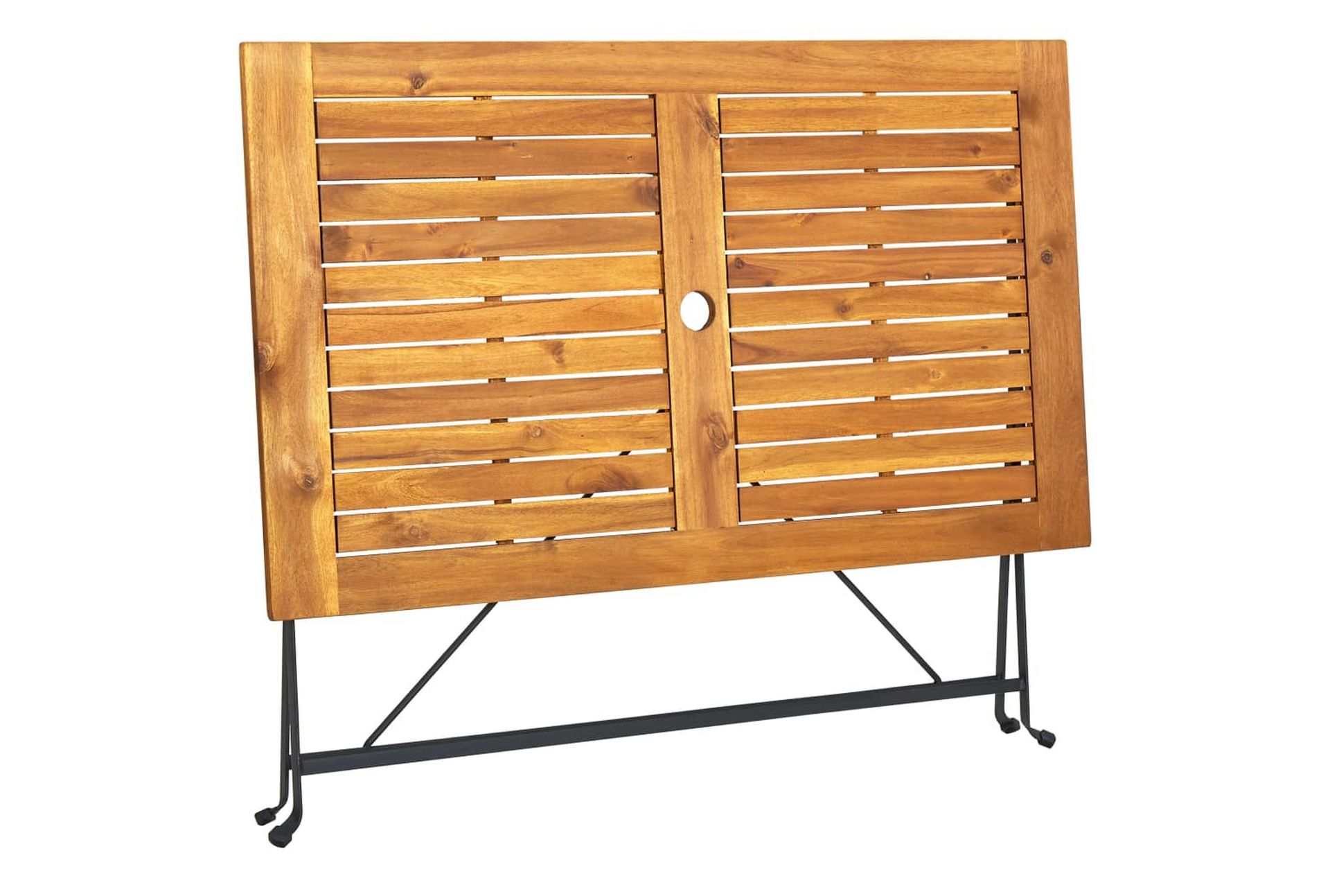 Sammenleggbart hagebord 120x70x74 cm heltre akasie - Brun - Hagemøbler - Hagebord - Spisebord ute