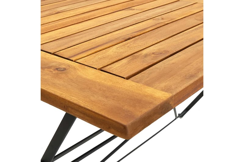 Sammenleggbart hagebord 120x70x74 cm heltre akasie - Brun - Spisebord ute