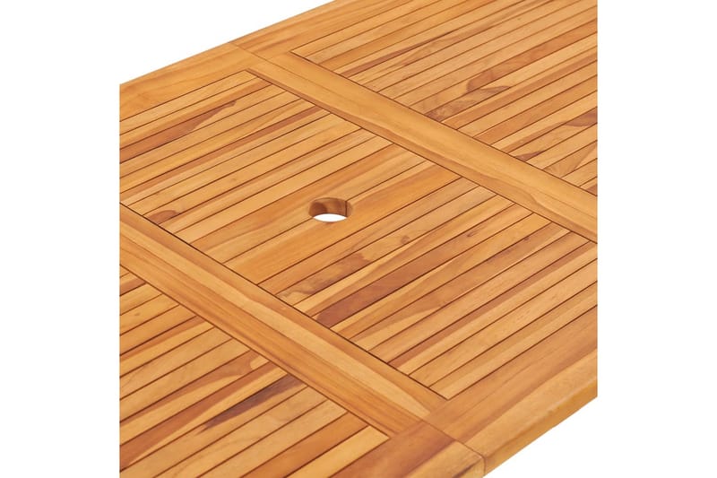 Sammenleggbart hagebord 160x80x75 cm heltre teak - Brun - Hagemøbler - Hagebord - Spisebord ute