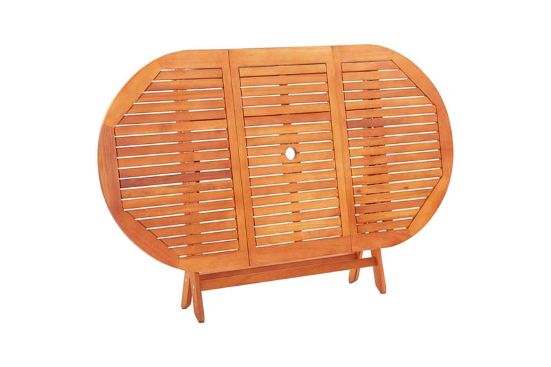 Sammenleggbart hagebord 160x85x74 cm heltre eukalyptus - Brun - Hagemøbler - Hagebord - Spisebord ute