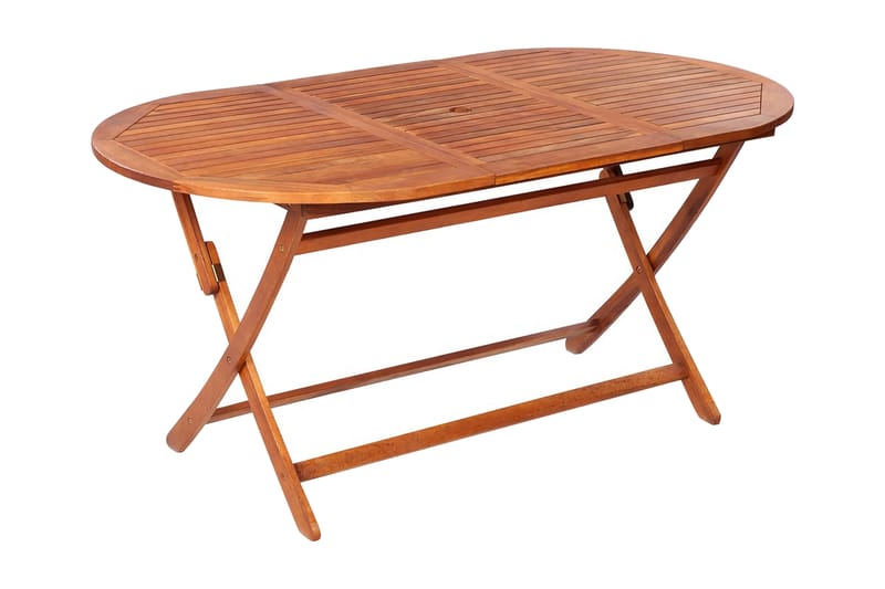 Sammenleggbart hagebord 160x85x75 cm heltre akasie - Brun - Hagemøbler - Hagebord - Spisebord ute