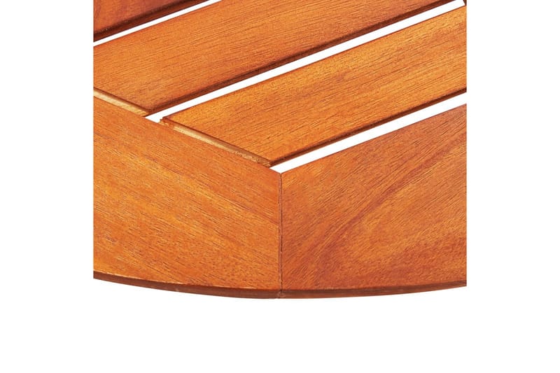Sammenleggbart hagebord 60x75 cm heltre eukalyptus - Brun - Hagemøbler - Hagebord - Spisebord ute