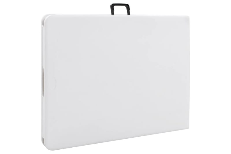 Sammenleggbart hagebord hvit 180x72x72 cm HDPE - Hvit - Hagemøbler - Hagebord - Spisebord ute