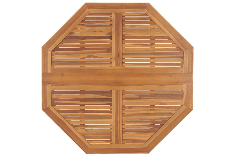 Sammenleggbart hagespisebord 110x110x75 cm heltre teak - Brun - Hagemøbler - Hagebord - Spisebord ute