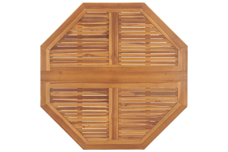 Sammenleggbart hagespisebord 110x110x75 cm heltre teak - Brun - Spisebord ute