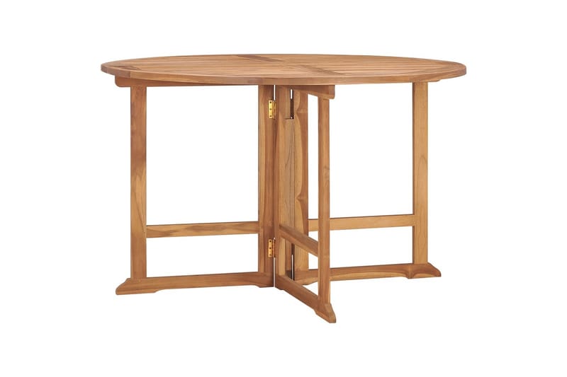 Sammenleggbart hagespisebord 110x75 cm heltre teak - Brun - Spisebord ute