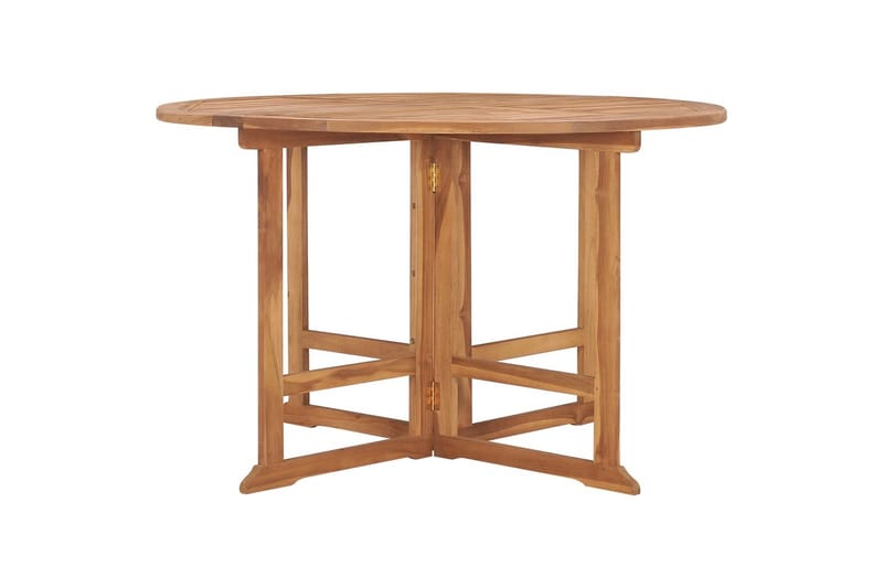 Sammenleggbart hagespisebord 110x75 cm heltre teak - Brun - Hagemøbler - Hagebord - Spisebord ute