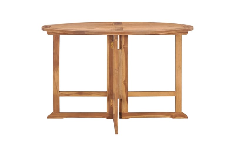 Sammenleggbart hagespisebord 110x75 cm heltre teak - Brun - Hagemøbler - Hagebord - Spisebord ute