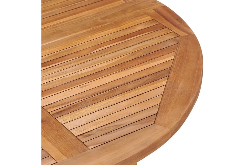 Sammenleggbart hagespisebord 110x75 cm heltre teak - Brun - Hagemøbler - Hagebord - Spisebord ute