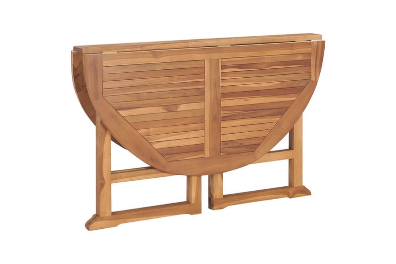 Sammenleggbart hagespisebord 110x75 cm heltre teak - Brun - Spisebord ute