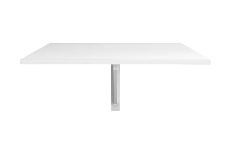 Sammenleggbart veggbord hvit 100x60 cm - Hagemøbler - Hagebord - Spisebord ute