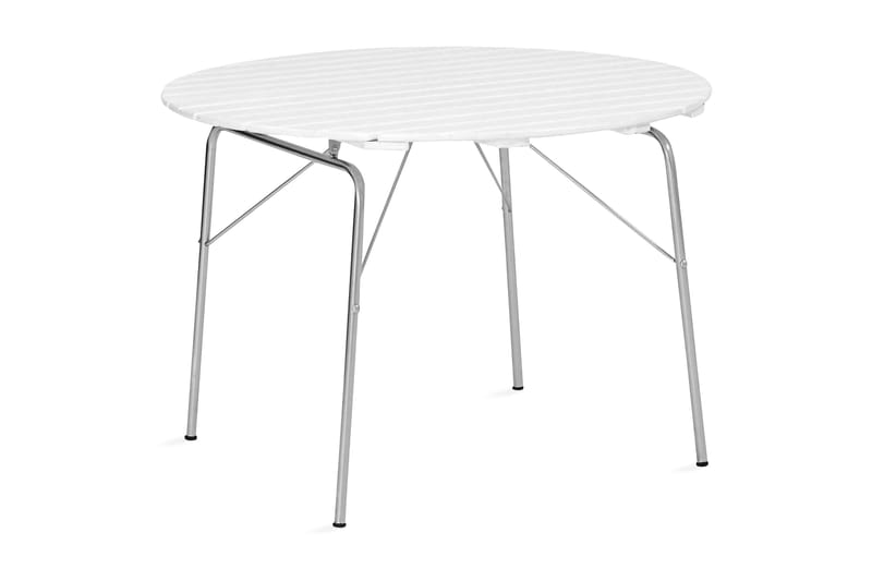 Sandhamn Bord 100cm - Hvitlasert - Hagemøbler - Hagebord - Spisebord ute