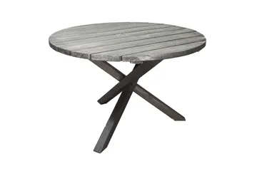 Scottsdale Fasta Spisebord 112 cm Rundt Shabby Chic - KWA - Hagemøbler - Hagebord - Spisebord ute