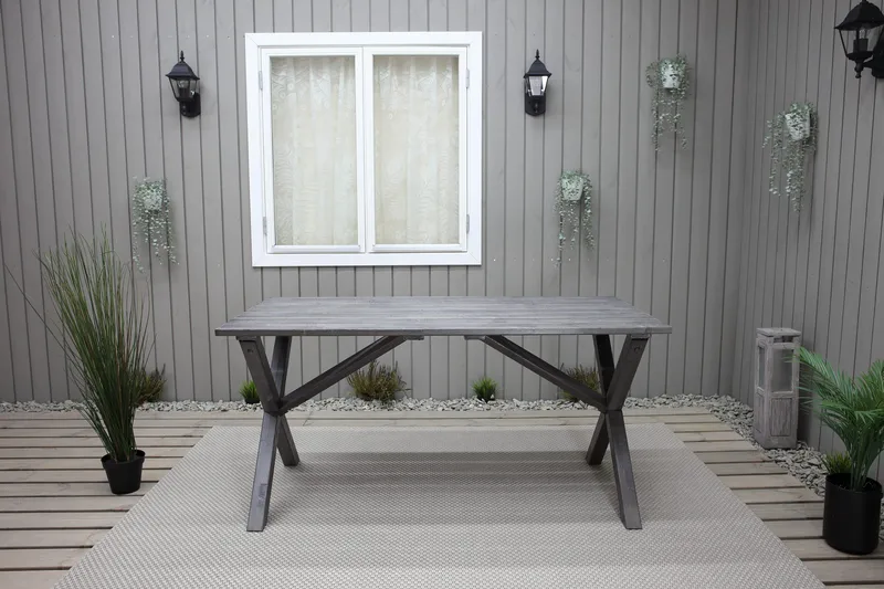 Scottsdale Fasta Spisebord 150 cm Shabby Chic - KWA - Hagemøbler - Hagebord - Spisebord ute
