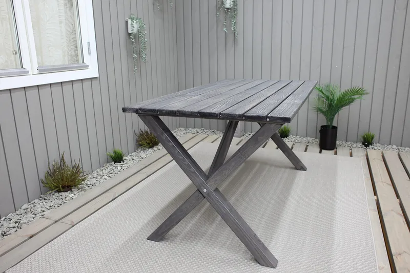 Scottsdale Fasta Spisebord 150 cm Shabby Chic - KWA - Hagemøbler - Hagebord - Spisebord ute