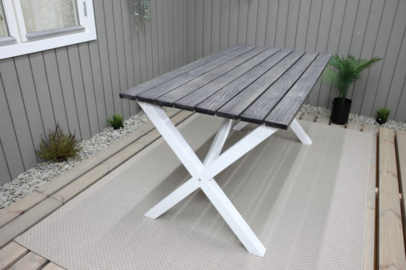 Scottsdale Spisebord 150 cm Grå/Hvit - KWA - Hagemøbler - Hagebord - Spisebord ute